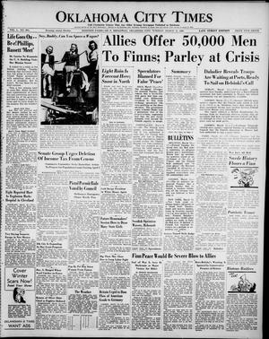 Oklahoma City Times (Oklahoma City, Okla.), Vol. 50, No. 251, Ed. 3 Tuesday, March 12, 1940