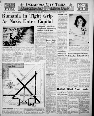 Primary view of object titled 'Oklahoma City Times (Oklahoma City, Okla.), Vol. 51, No. 123, Ed. 3 Saturday, October 12, 1940'.