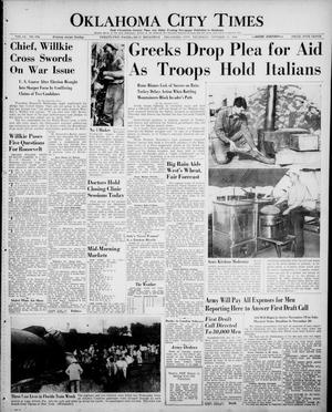 Oklahoma City Times (Oklahoma City, Okla.), Vol. 51, No. 139, Ed. 2 Thursday, October 31, 1940