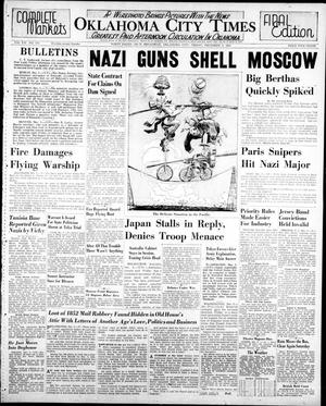 Primary view of object titled 'Oklahoma City Times (Oklahoma City, Okla.), Vol. 52, No. 170, Ed. 4 Friday, December 5, 1941'.