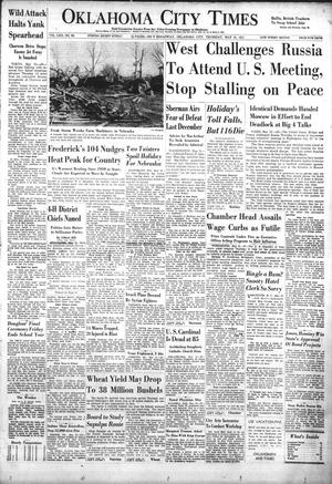 Oklahoma City Times (Oklahoma City, Okla.), Vol. 62, No. 98, Ed. 4 Thursday, May 31, 1951
