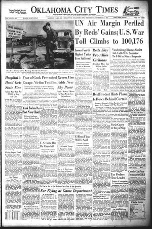 Primary view of object titled 'Oklahoma City Times (Oklahoma City, Okla.), Vol. 62, No. 247, Ed. 1 Wednesday, November 21, 1951'.