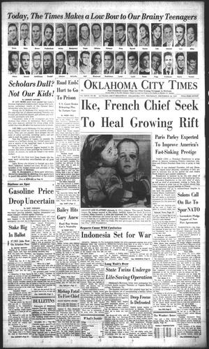 Primary view of object titled 'Oklahoma City Times (Oklahoma City, Okla.), Vol. 68, No. 263, Ed. 1 Thursday, December 12, 1957'.