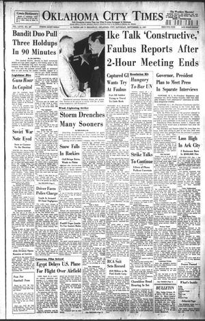 Oklahoma City Times (Oklahoma City, Okla.), Vol. 68, No. 187, Ed. 4 Saturday, September 14, 1957