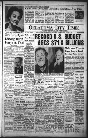 Oklahoma City Times (Oklahoma City, Okla.), Vol. 67, No. 294, Ed. 1 Wednesday, January 16, 1957