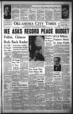 Oklahoma City Times (Oklahoma City, Okla.), Vol. 67, No. 294, Ed. 4 Wednesday, January 16, 1957
