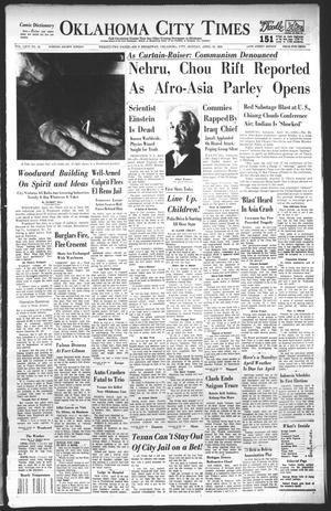 Oklahoma City Times (Oklahoma City, Okla.), Vol. 66, No. 60, Ed. 4 Monday, April 18, 1955