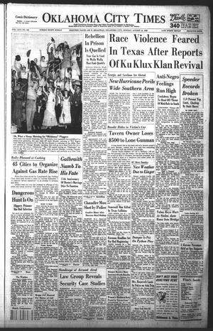 Primary view of object titled 'Oklahoma City Times (Oklahoma City, Okla.), Vol. 66, No. 162, Ed. 4 Monday, August 15, 1955'.