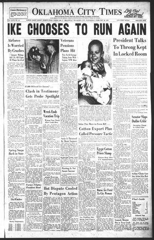 Oklahoma City Times (Oklahoma City, Okla.), Vol. 67, No. 18, Ed. 4 Wednesday, February 29, 1956