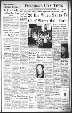 Oklahoma City Times (Oklahoma City, Okla.), Vol. 67, No. 180, Ed. 3 Wednesday, September 5, 1956