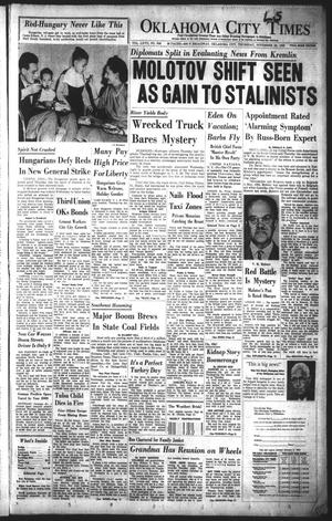 Oklahoma City Times (Oklahoma City, Okla.), Vol. 67, No. 336, Ed. 3 Thursday, November 22, 1956
