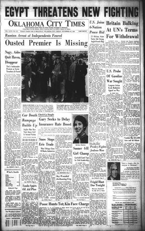 Oklahoma City Times (Oklahoma City, Okla.), Vol. 67, No. 337, Ed. 3 Friday, November 23, 1956