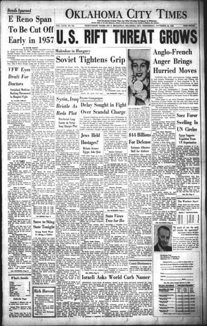 Oklahoma City Times (Oklahoma City, Okla.), Vol. 67, No. 341, Ed. 3 Wednesday, November 28, 1956