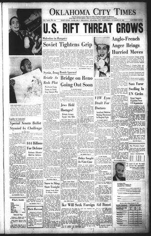 Oklahoma City Times (Oklahoma City, Okla.), Vol. 67, No. 341, Ed. 4 Wednesday, November 28, 1956