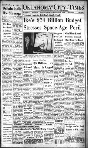 Oklahoma City Times (Oklahoma City, Okla.), Vol. 68, No. 290, Ed. 3 Monday, January 13, 1958