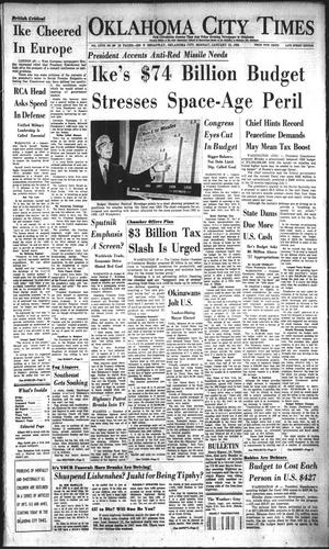 Oklahoma City Times (Oklahoma City, Okla.), Vol. 68, No. 290, Ed. 4 Monday, January 13, 1958