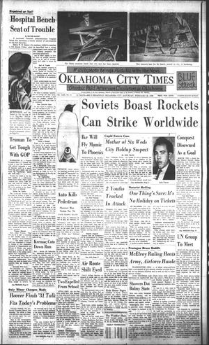 Oklahoma City Times (Oklahoma City, Okla.), Vol. 69, No. 13, Ed. 2 Saturday, February 22, 1958