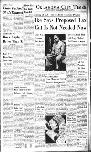 Oklahoma City Times (Oklahoma City, Okla.), Vol. 69, No. 52, Ed. 3 Wednesday, April 9, 1958