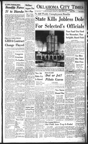 Primary view of object titled 'Oklahoma City Times (Oklahoma City, Okla.), Vol. 69, No. 63, Ed. 3 Tuesday, April 22, 1958'.