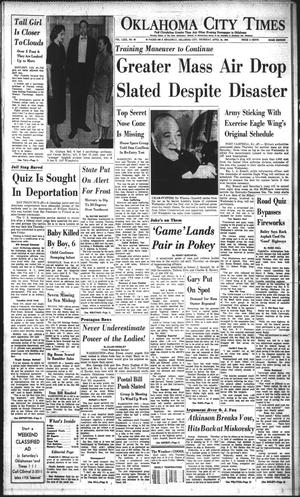 Oklahoma City Times (Oklahoma City, Okla.), Vol. 69, No. 65, Ed. 3 Thursday, April 24, 1958
