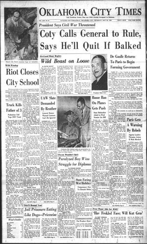 Oklahoma City Times (Oklahoma City, Okla.), Vol. 69, No. 95, Ed. 1 Thursday, May 29, 1958