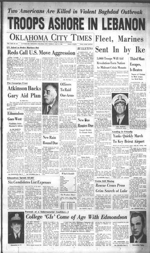 Oklahoma City Times (Oklahoma City, Okla.), Vol. 69, No. 135, Ed. 1 Tuesday, July 15, 1958