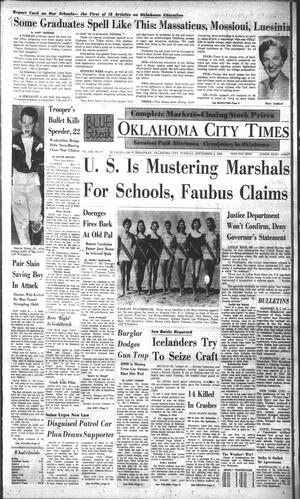 Primary view of object titled 'Oklahoma City Times (Oklahoma City, Okla.), Vol. 69, No. 177, Ed. 2 Tuesday, September 2, 1958'.