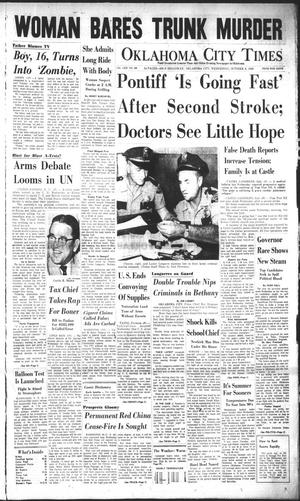 Oklahoma City Times (Oklahoma City, Okla.), Vol. 69, No. 208, Ed. 4 Wednesday, October 8, 1958