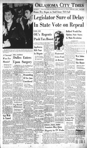 Oklahoma City Times (Oklahoma City, Okla.), Vol. 70, No. 4, Ed. 4 Friday, February 13, 1959