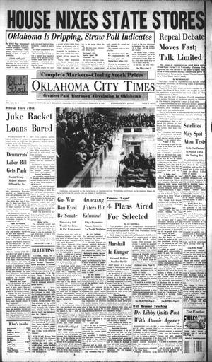 Oklahoma City Times (Oklahoma City, Okla.), Vol. 70, No. 8, Ed. 2 Wednesday, February 18, 1959