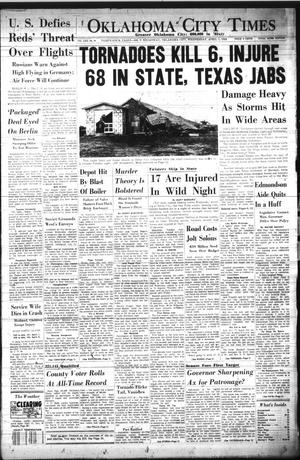 Primary view of object titled 'Oklahoma City Times (Oklahoma City, Okla.), Vol. 70, No. 44, Ed. 1 Wednesday, April 1, 1959'.