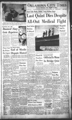 Oklahoma City Times (Oklahoma City, Okla.), Vol. 70, No. 218, Ed. 3 Wednesday, October 21, 1959