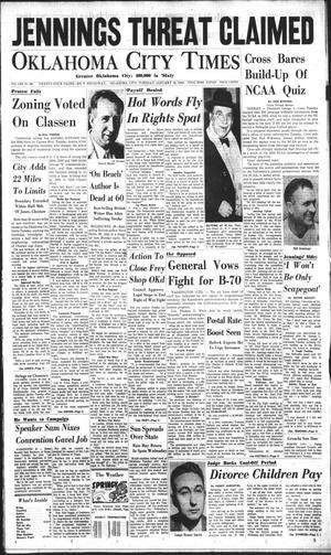 Oklahoma City Times (Oklahoma City, Okla.), Vol. 70, No. 289, Ed. 1 Tuesday, January 12, 1960