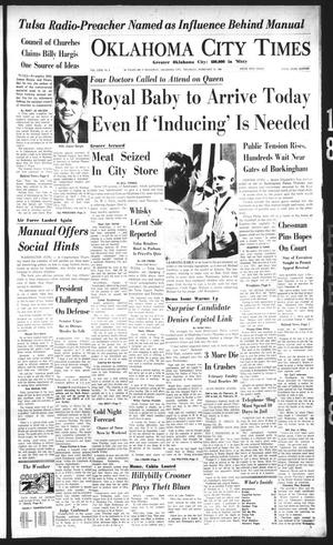 Primary view of object titled 'Oklahoma City Times (Oklahoma City, Okla.), Vol. 71, No. 8, Ed. 1 Thursday, February 18, 1960'.