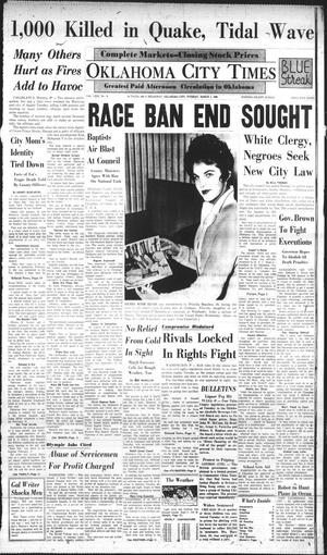 Oklahoma City Times (Oklahoma City, Okla.), Vol. 71, No. 18, Ed. 4 Tuesday, March 1, 1960