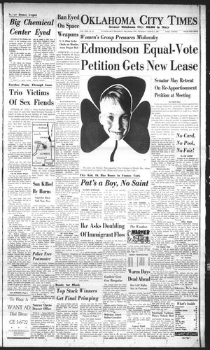 Oklahoma City Times (Oklahoma City, Okla.), Vol. 71, No. 32, Ed. 3 Thursday, March 17, 1960