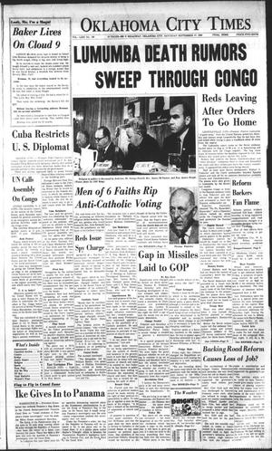 Oklahoma City Times (Oklahoma City, Okla.), Vol. 71, No. 190, Ed. 1 Saturday, September 17, 1960