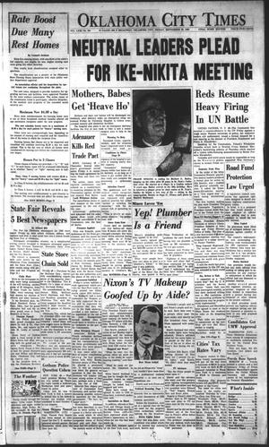Oklahoma City Times (Oklahoma City, Okla.), Vol. 71, No. 201, Ed. 1 Friday, September 30, 1960
