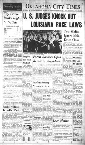 Oklahoma City Times (Oklahoma City, Okla.), Vol. 71, No. 253, Ed. 1 Wednesday, November 30, 1960