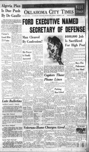 Oklahoma City Times (Oklahoma City, Okla.), Vol. 71, No. 264, Ed. 3 Tuesday, December 13, 1960