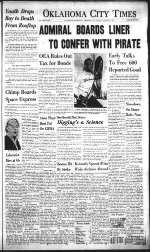 Primary view of object titled 'Oklahoma City Times (Oklahoma City, Okla.), Vol. 71, No. 306, Ed. 2 Tuesday, January 31, 1961'.