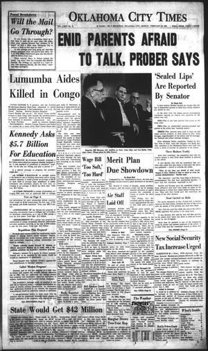 Oklahoma City Times (Oklahoma City, Okla.), Vol. 72, No. 10, Ed. 1 Monday, February 20, 1961