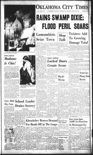 Primary view of object titled 'Oklahoma City Times (Oklahoma City, Okla.), Vol. 72, No. 15, Ed. 2 Saturday, February 25, 1961'.