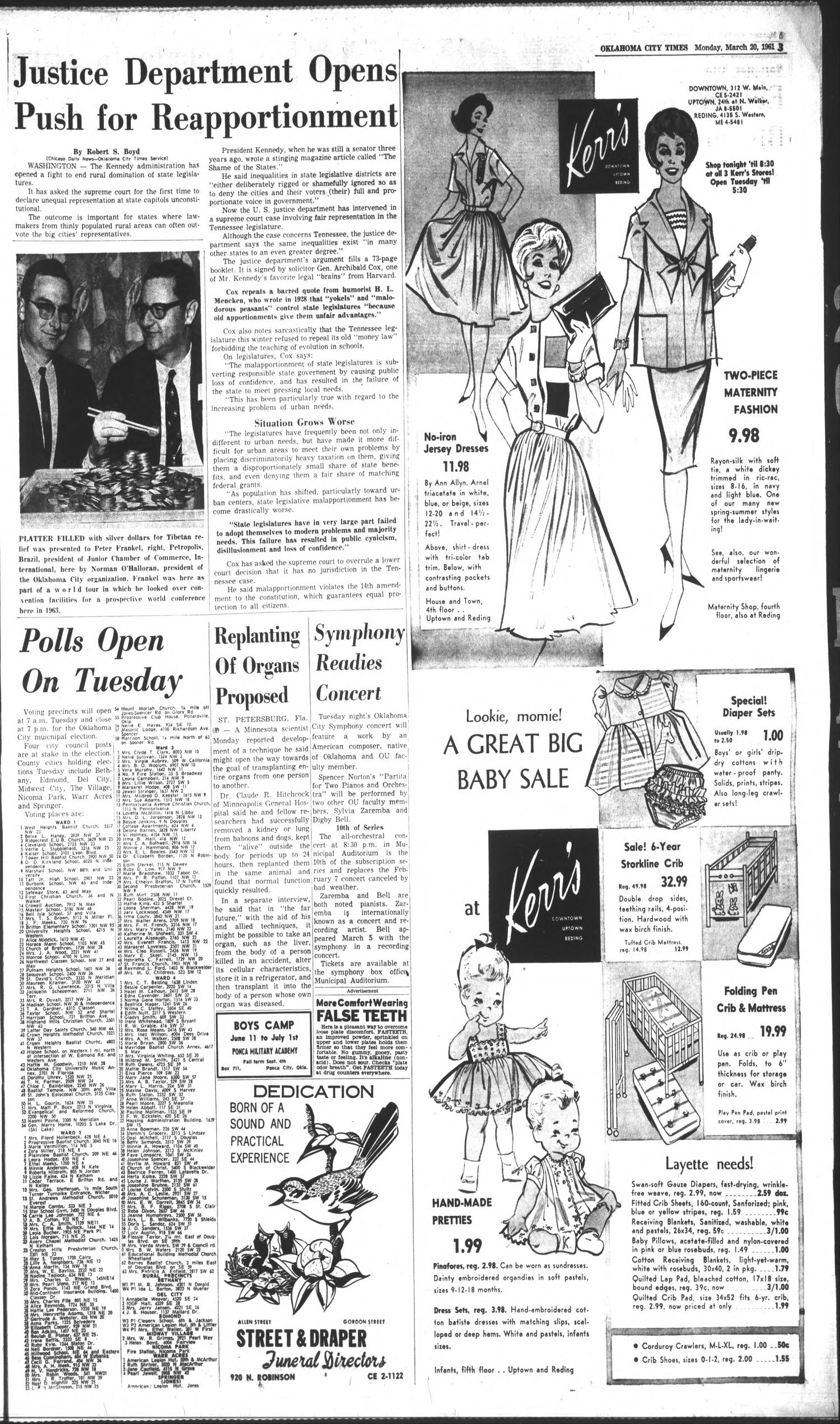 Oklahoma City Times (Oklahoma City, Okla.), Vol. 72, No. 34, Ed. 1 Monday, March 20, 1961
                                                
                                                    [Sequence #]: 3 of 22
                                                