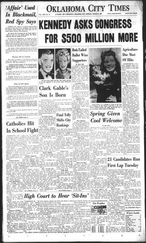 Oklahoma City Times (Oklahoma City, Okla.), Vol. 72, No. 34, Ed. 1 Monday, March 20, 1961