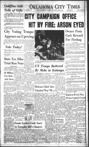 Oklahoma City Times (Oklahoma City, Okla.), Vol. 72, No. 47, Ed. 3 Tuesday, April 4, 1961