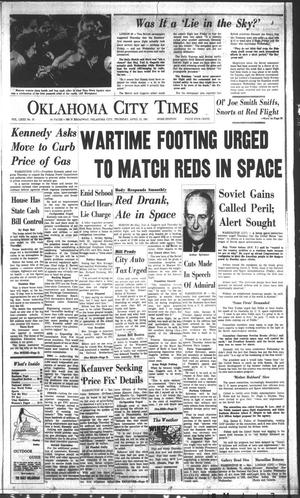 Oklahoma City Times (Oklahoma City, Okla.), Vol. 72, No. 55, Ed. 3 Thursday, April 13, 1961