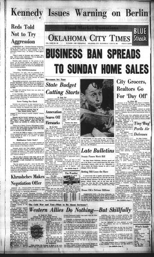 Oklahoma City Times (Oklahoma City, Okla.), Vol. 72, No. 120, Ed. 2 Wednesday, June 28, 1961