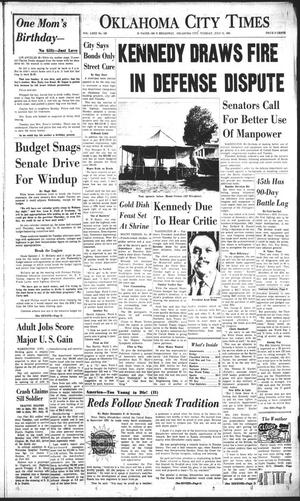 Oklahoma City Times (Oklahoma City, Okla.), Vol. 72, No. 130, Ed. 2 Tuesday, July 11, 1961