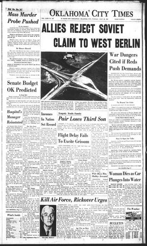Oklahoma City Times (Oklahoma City, Okla.), Vol. 72, No. 136, Ed. 2 Tuesday, July 18, 1961